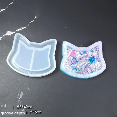 1pc Strawberry Shaker Silicone Molds Jewelry Mold Star Bear Key Chain Charm Jewelry Craft Tool