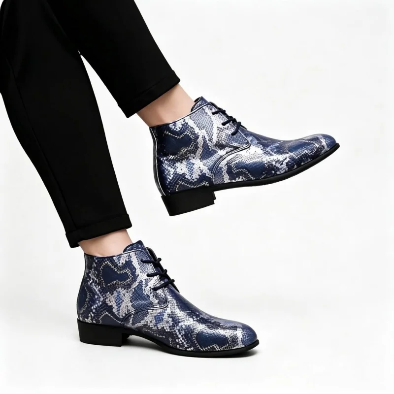 Large Size 40-50 Men Chelsea Boots Multi Colored British Style Casual Lace Up Comfortable Fashionable Ankle Boots Social Boots