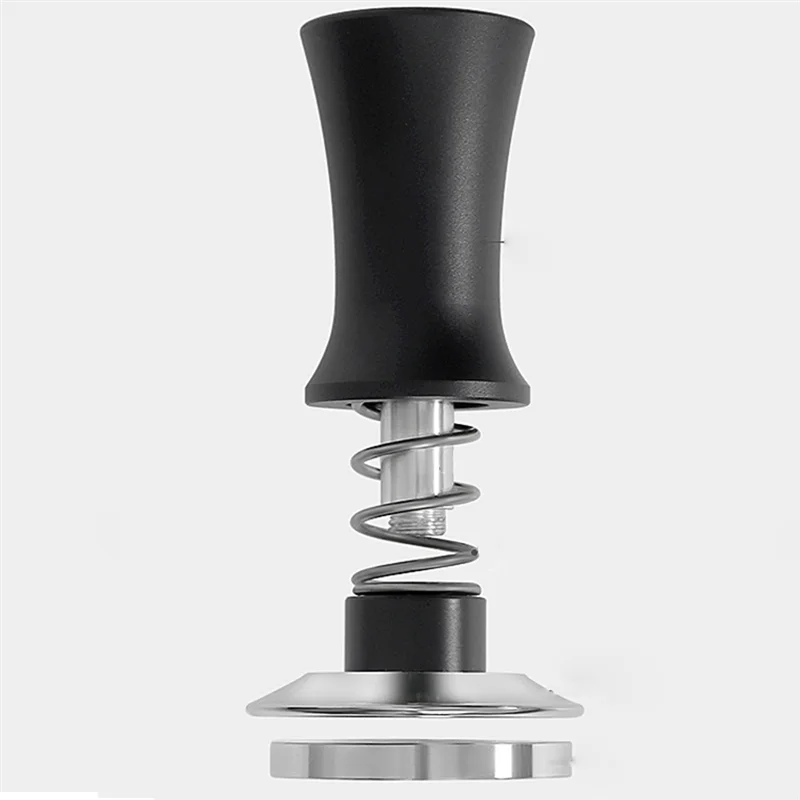 HITL 58mm Coffee Tamper Adjustable Graduated 30Lb Espresso Spring Calibration Tamper Stainless Steel Flat Threaded Base