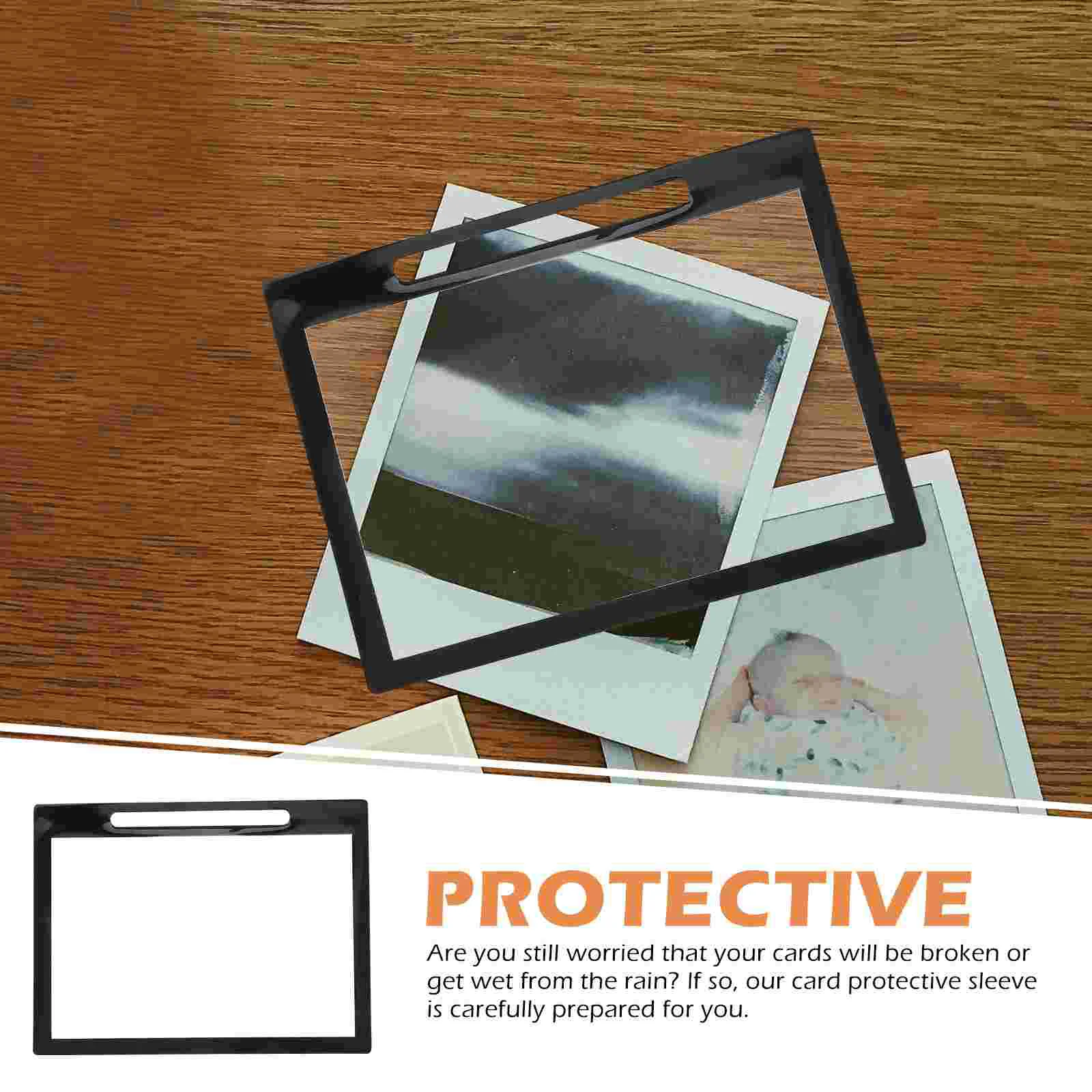 Imagem -03 - Cartões Capa Protector Menu Colocação Mangas Vire a Página para Grande Proteção Pcs