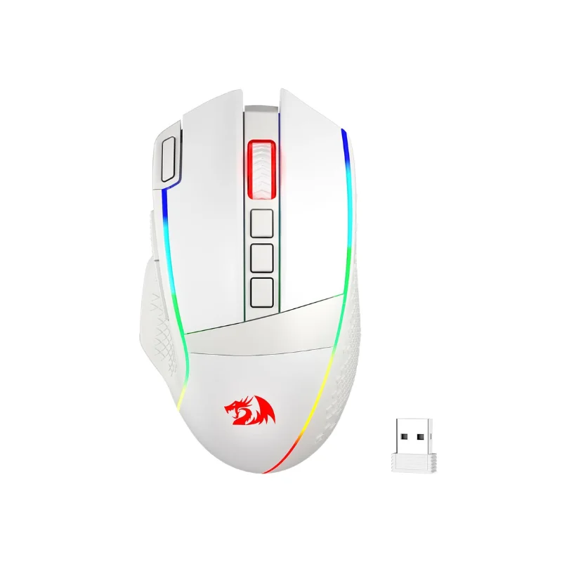 Redragon M991 Wireless Gaming Mouse, 19000 DPI Wired/Wireless Gamer Mouse W/Rapid Fire Key RGB Backlight