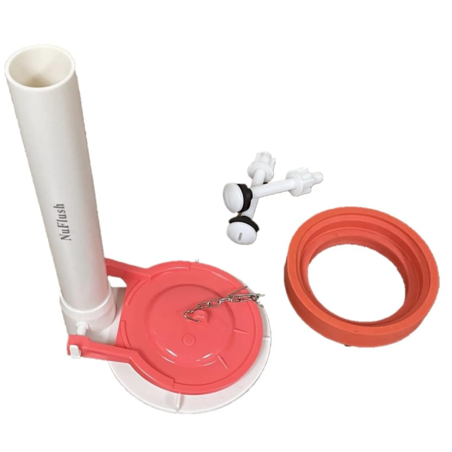 

3-Inch Toilet Flush Valve Replacement Kit Two-Piece Design Push Button Compatible with American Standard Includes Tank Washer