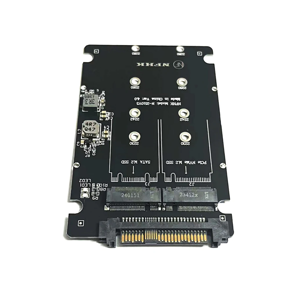 

2in1 For NVMe M.2 NGFF SSD to U.2 SFF-8639 2.5inch NVME SSD Adapter Card M.2 NGFF SATA to SAS for M.2 NVMe PCIe to SFF-8639 U.2