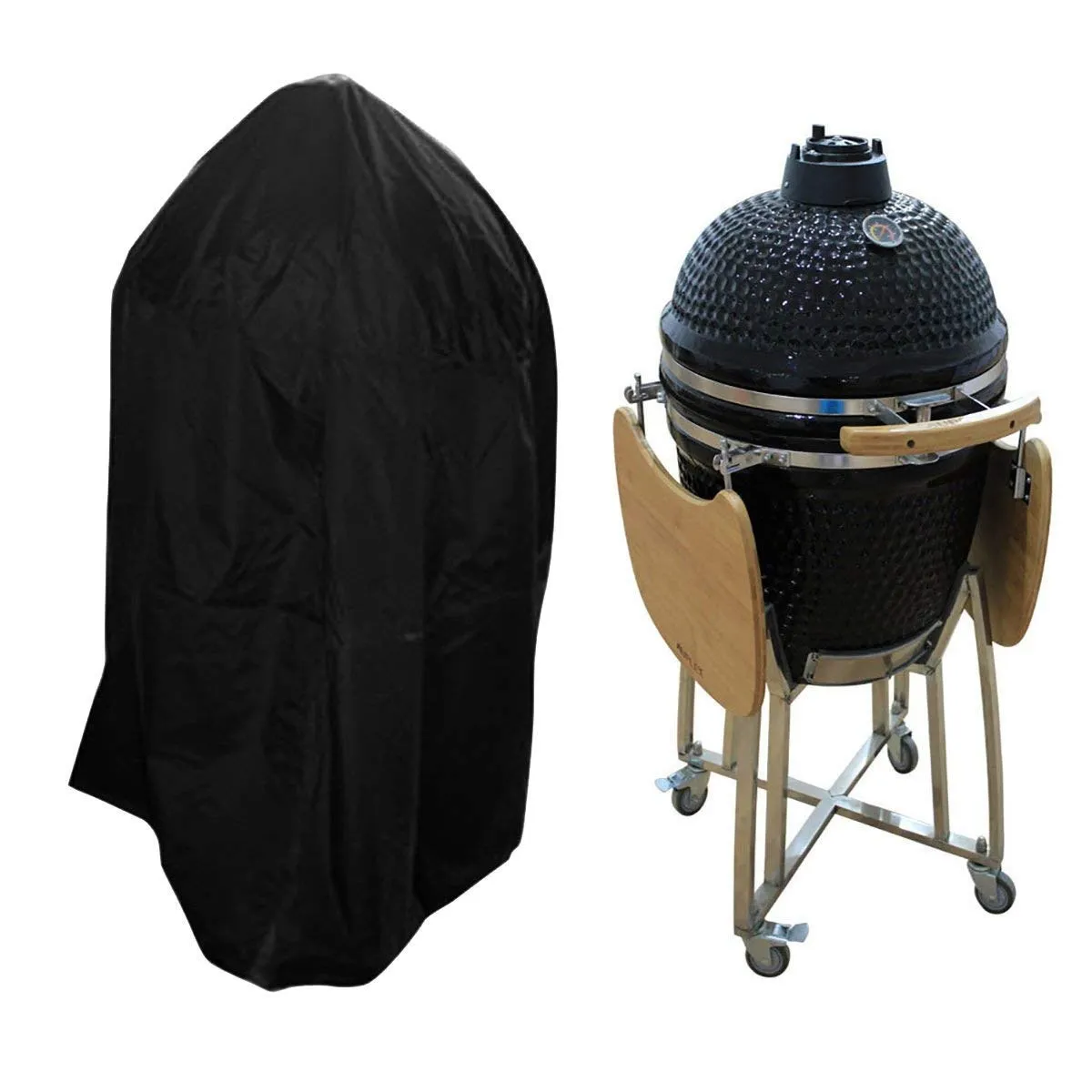 Black BBQ Cover Outdoor Waterproof Barbeque Cover Anti-Dust Protector For Gas Charcoal Electric Barbecue Grill Cover 7 Sizes