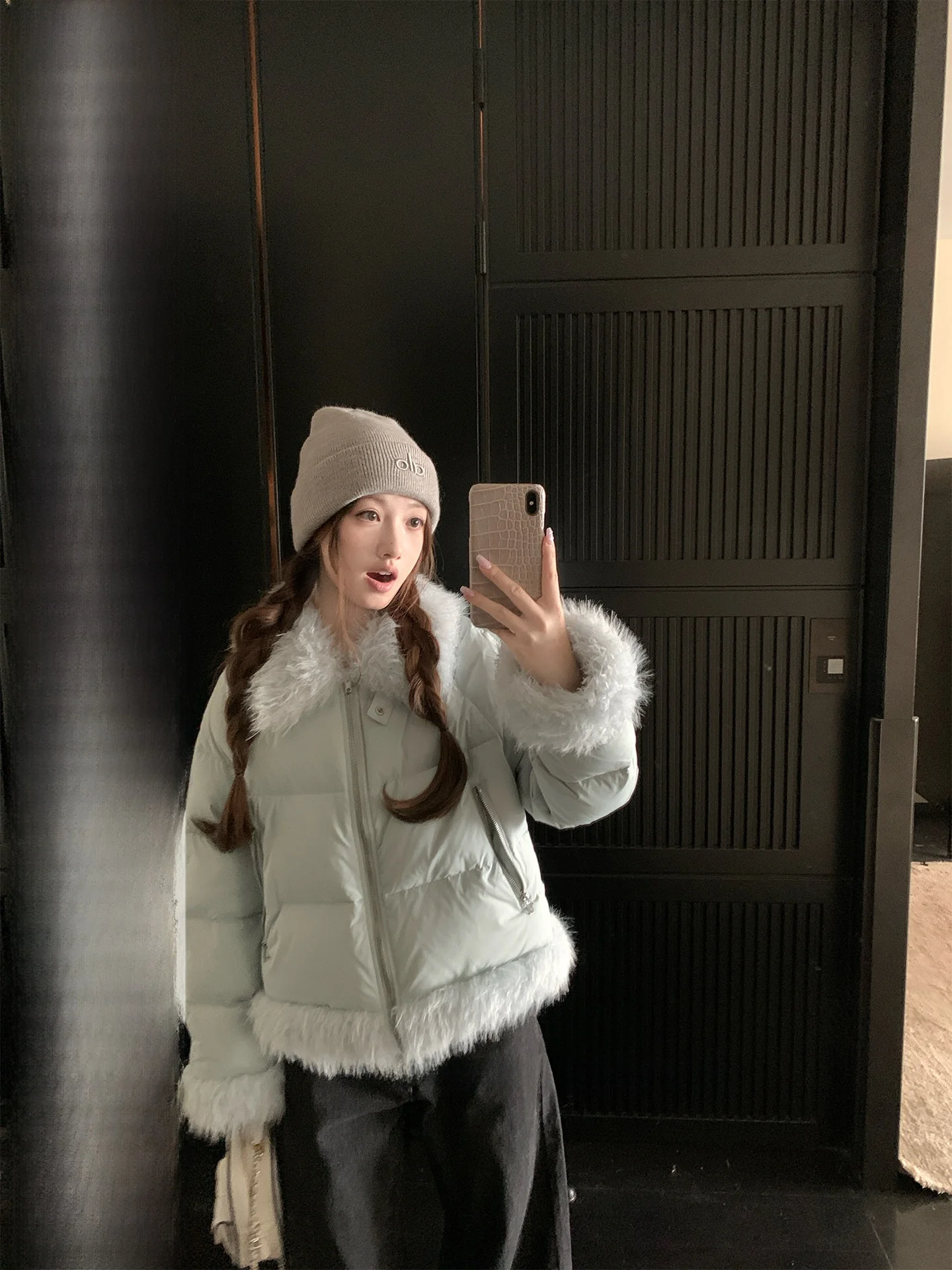 

Warm Bread Sle Du down Jaet Women's Coat Casual Loose Fit Polyester Fiber Fill Power 90% White Du down Coat