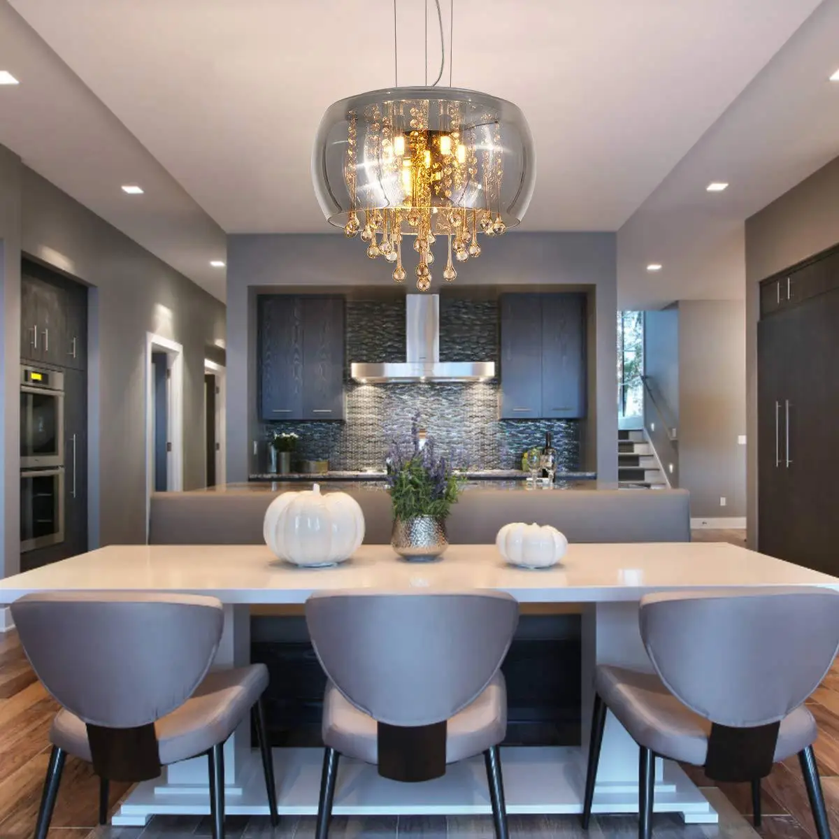 Modern LED Rotundity Glass Ceiling Light Minimalist Cloakroom Balcony Bedroom Dining Room Lighting Hallway Lamp Indoor Lighting image 2