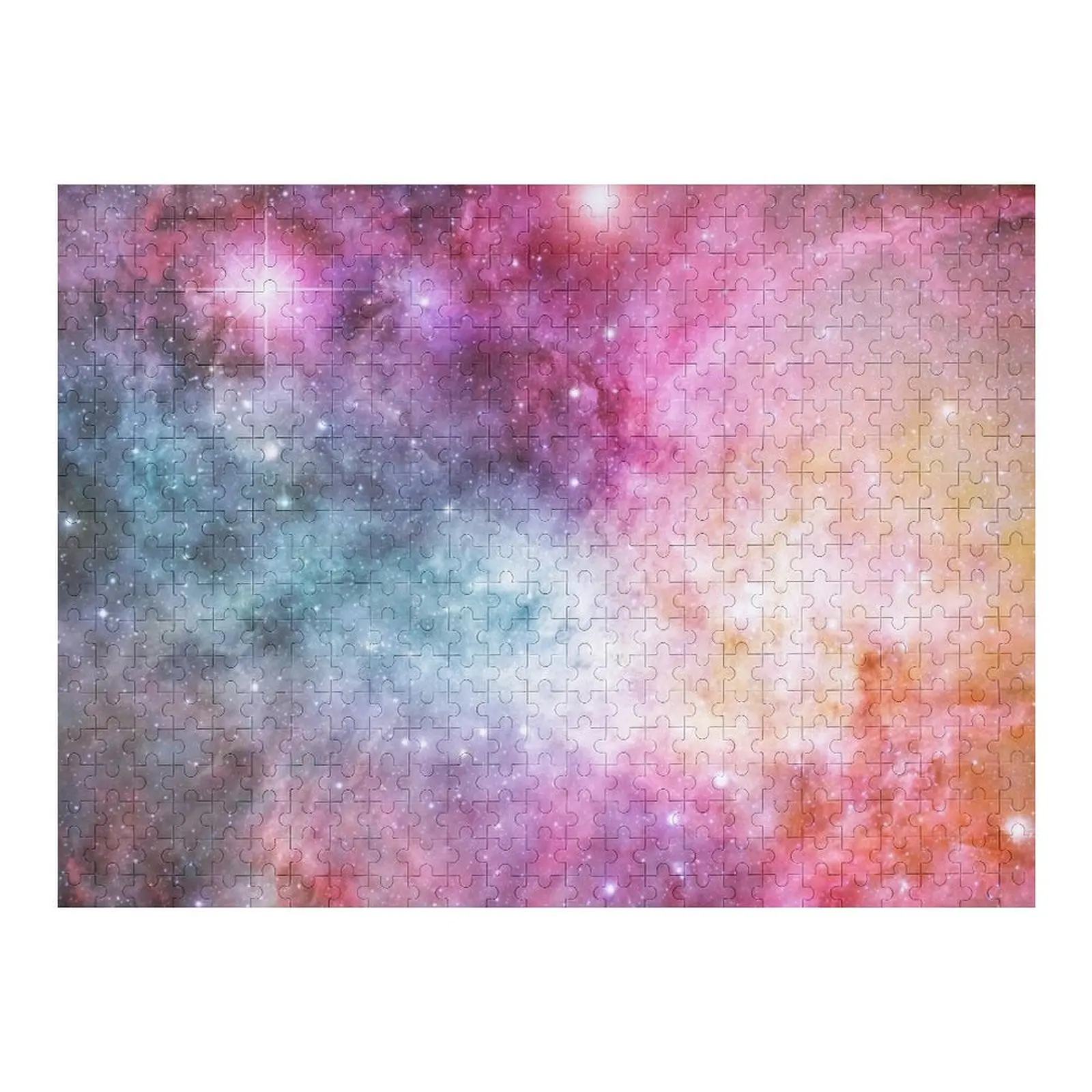 Розовая туманность, космическая головоломка, деревянное имя, аниме, подарки на заказ, головоломка
