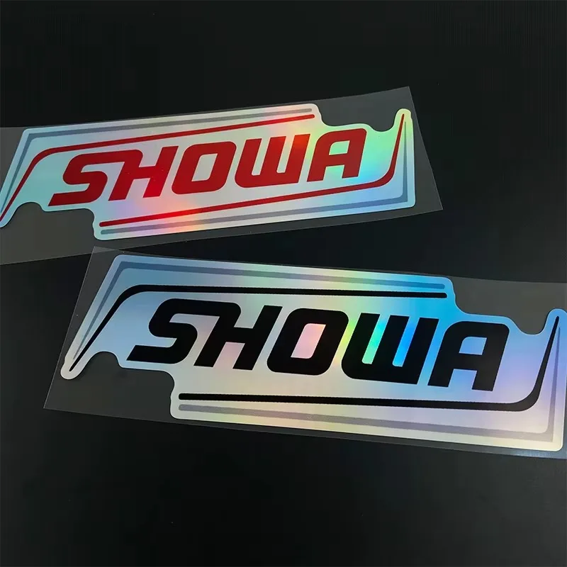 2pcs Reflective Motorcycle Front Fork Racing Helmet Stickers Showa Decals for Yamaha Honda Suzuki Ktm Kawasaki Benelli BMW KTM image 4