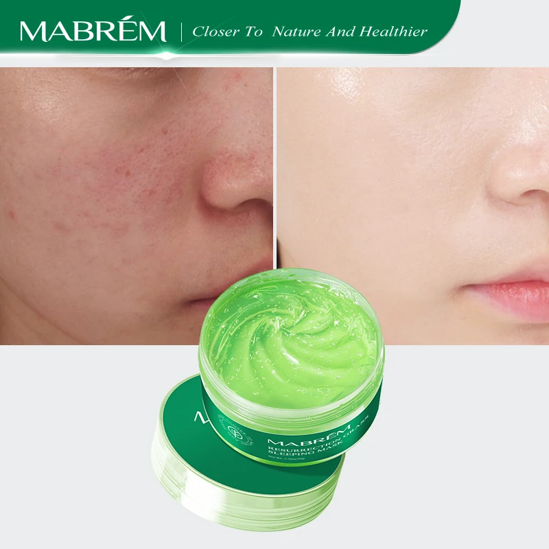 MABREM Plant Hydrating Face Mask Moisturizing Anti-Aging Whitening Skin Care Revitalizing Cream Sleeping Facial Mask Treatment