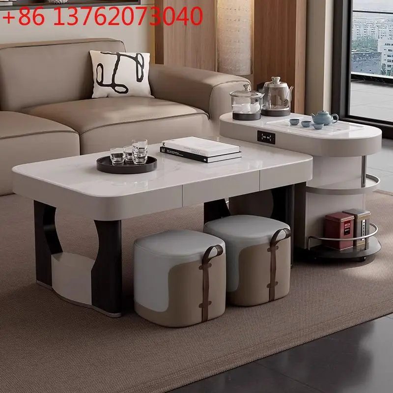 

XX New living room multi-functional slate tea table tea making integrated intelligent water tea table