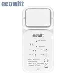 Ecowitt wh55 Mehrkanal-Sensor zur drahtlosen Wasser lecks uche mit lautem Audio alarm, nur Zubehör, kann nicht alleine verwendet werden