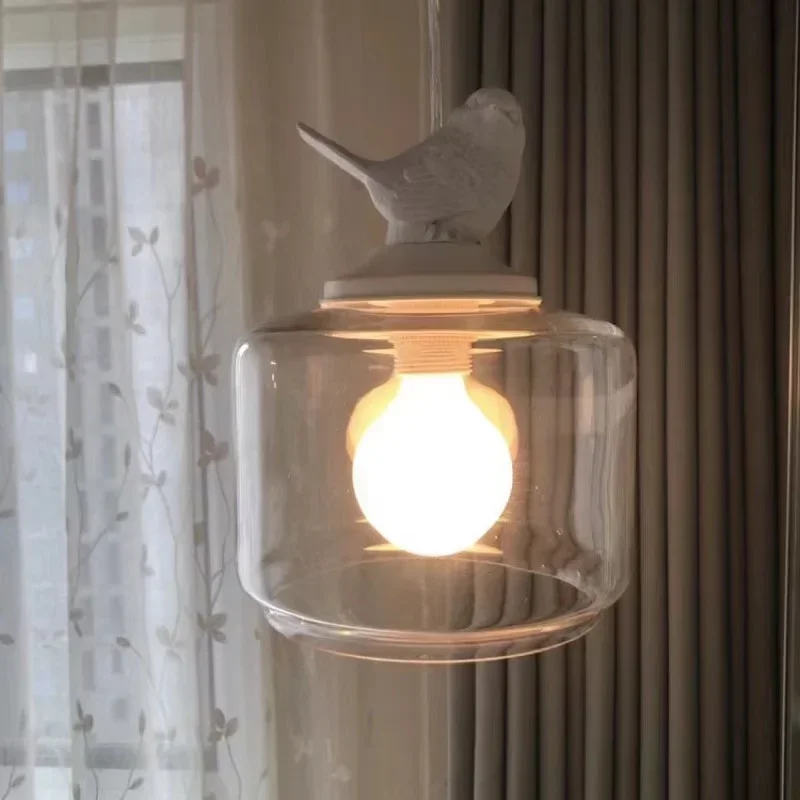 

Подвесной светильник из ПВХ в скандинавском стиле, креативная стеклянная лампа с одной/тремя головками для детской комнаты, балкона, ресторана, бара, с регулируемым проводом