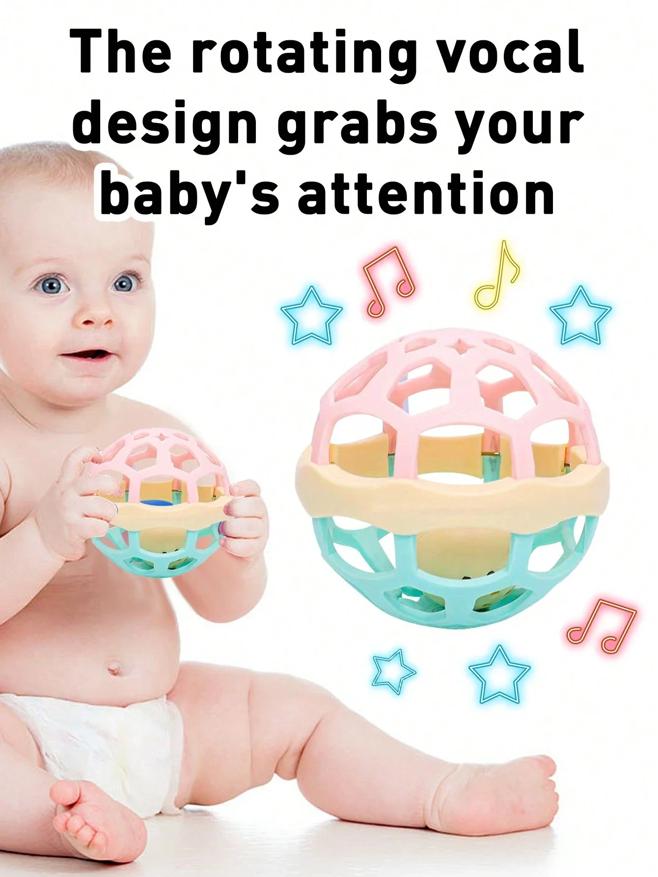 Baby Sensory Teething Teether Toys Rattles  Teething Toys For Babies 0-6 Months | Baby Teething Toys 6 To 12 Months Baby Teethin