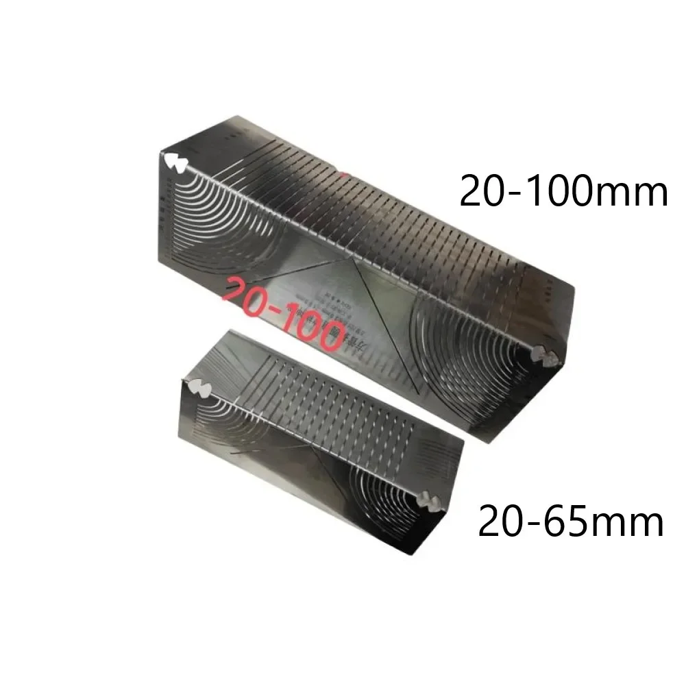 1pc tubo quadrado canto arredondado régua de desenho multifuncional ferramenta de desenho