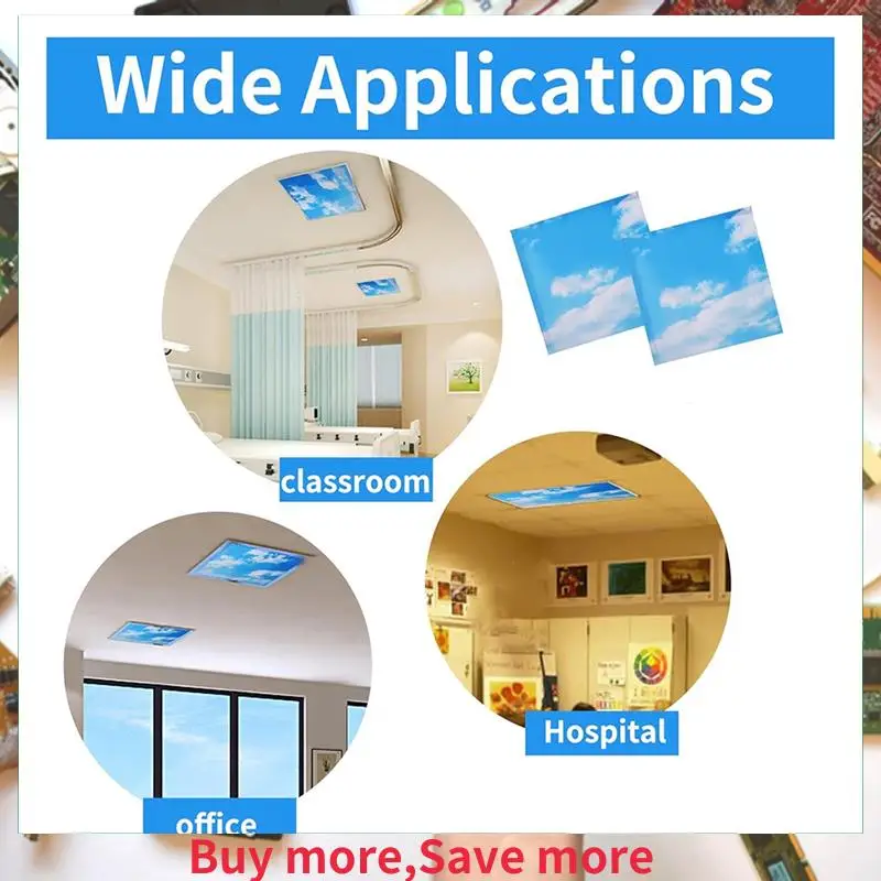 

4 Pcs Fluorescent Light Covers,Light Covers For Ceiling Lights Classroom, Magnetic Light Filters For Office-[A002]