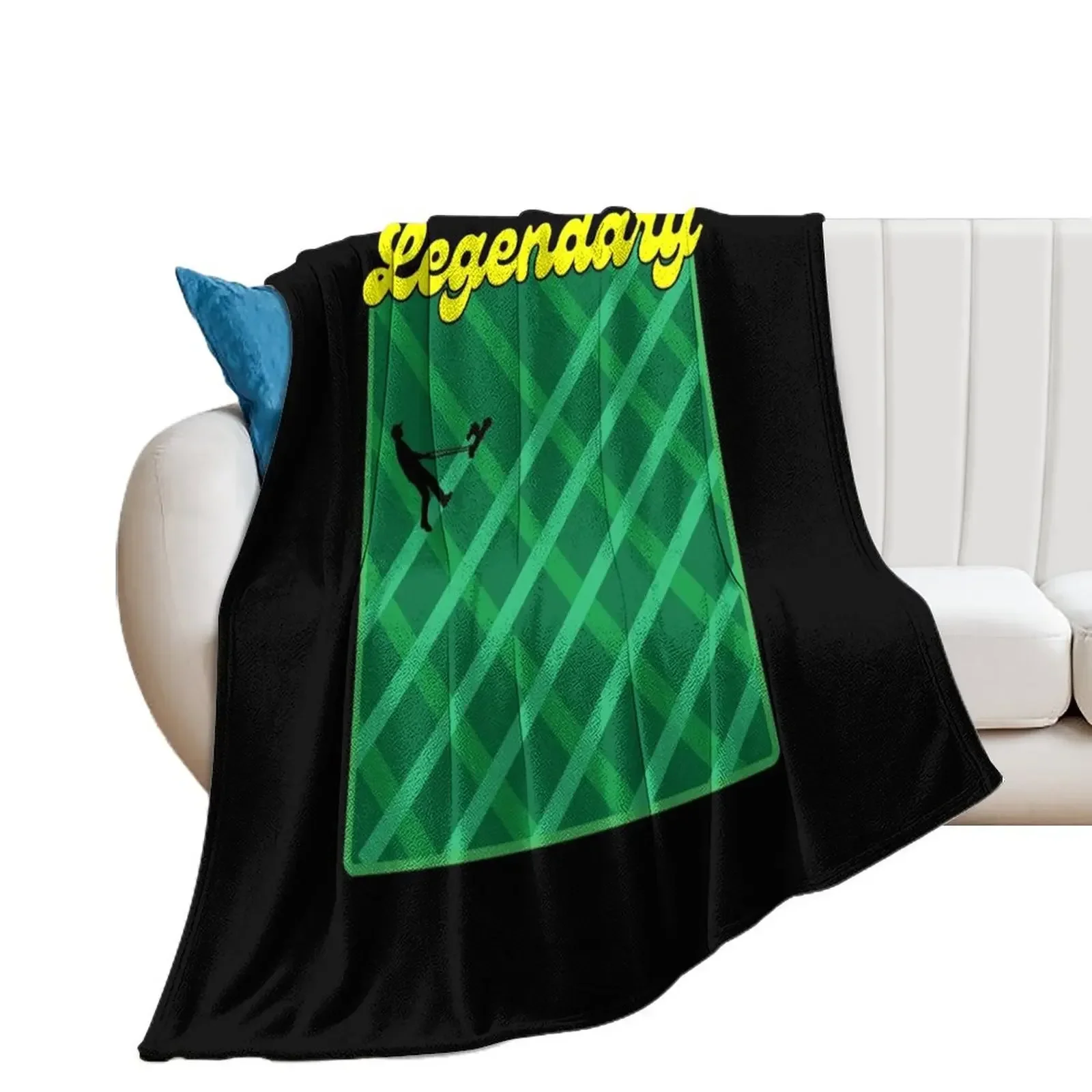 Legendary Lawn Mower Grass Dad Funny Throw Blanket Beach Nap Blankets