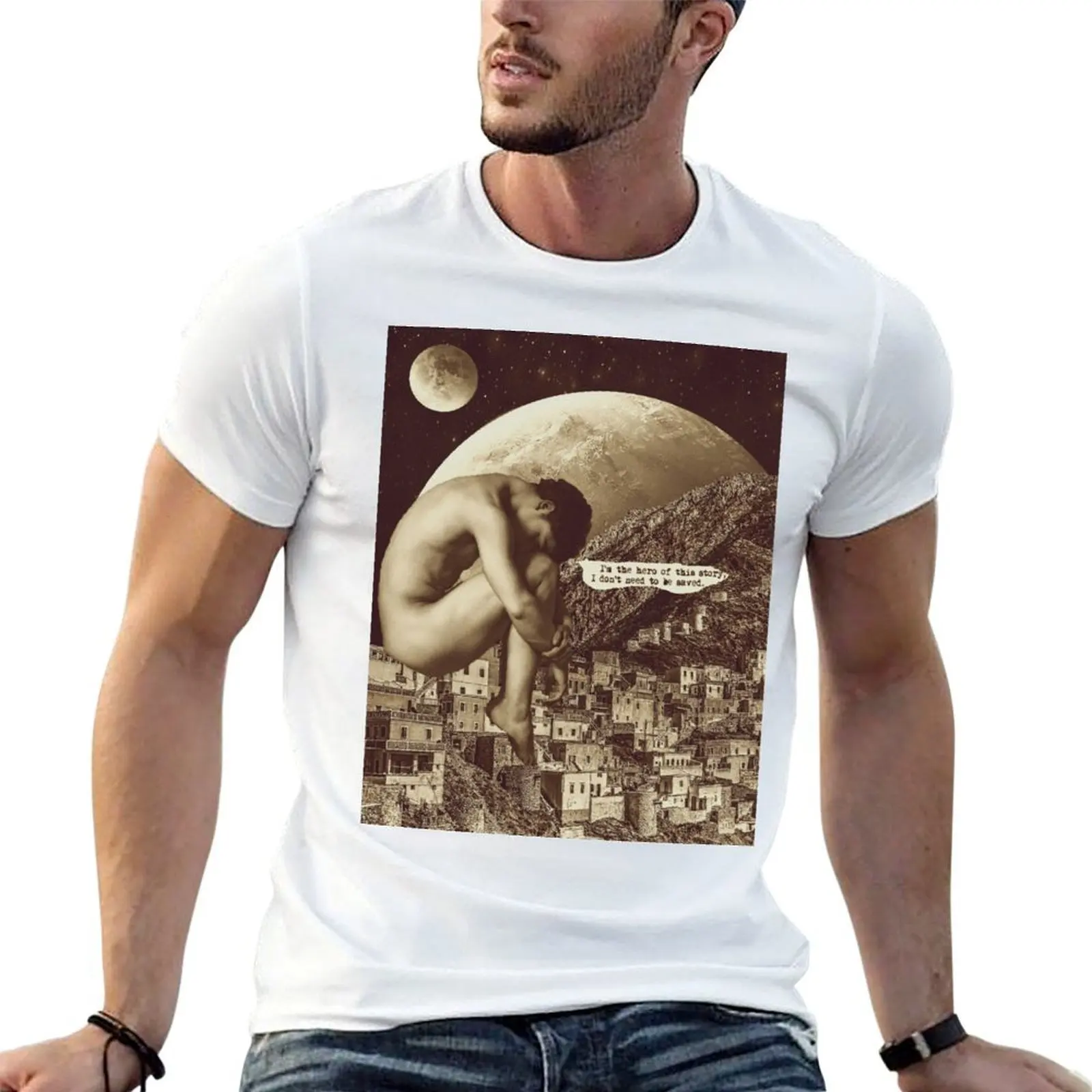 I'm the hero of this story T-Shirt t shirts designer t shirts for man cotton soft man t shirts high quality luxury brand T-shirt