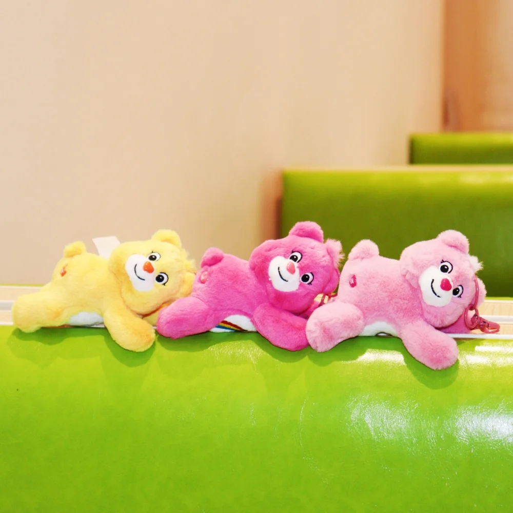 Care Bears Lying Pendant With Perfume Plush Toys Cartoon Cute Anime Doll keyring Children\'s Toy Backpack Pendant Birthday Gifts