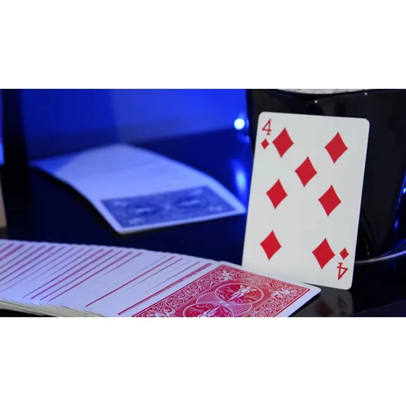 Tumi Magic presents Glitch Card Blue/Red Card Magic and Trick Decks Street Magie Props Gimmick Close up Magia Street Illusions