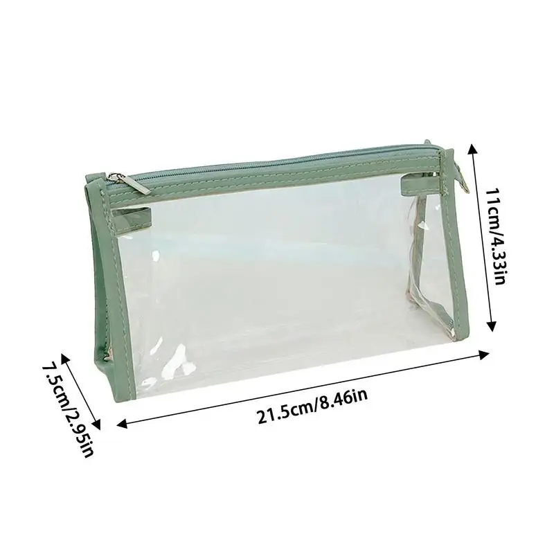 Пенал для детей, прозрачный органайзер для карандашей, женский аксессуар для хранения, для средних и старших классов