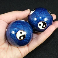 Bolas de mano cloisonnées, esmalte de filigrana, Spinner de mano de baja temperatura, campana, masaje con sonido, pelotas de ejercicio físico para relajación