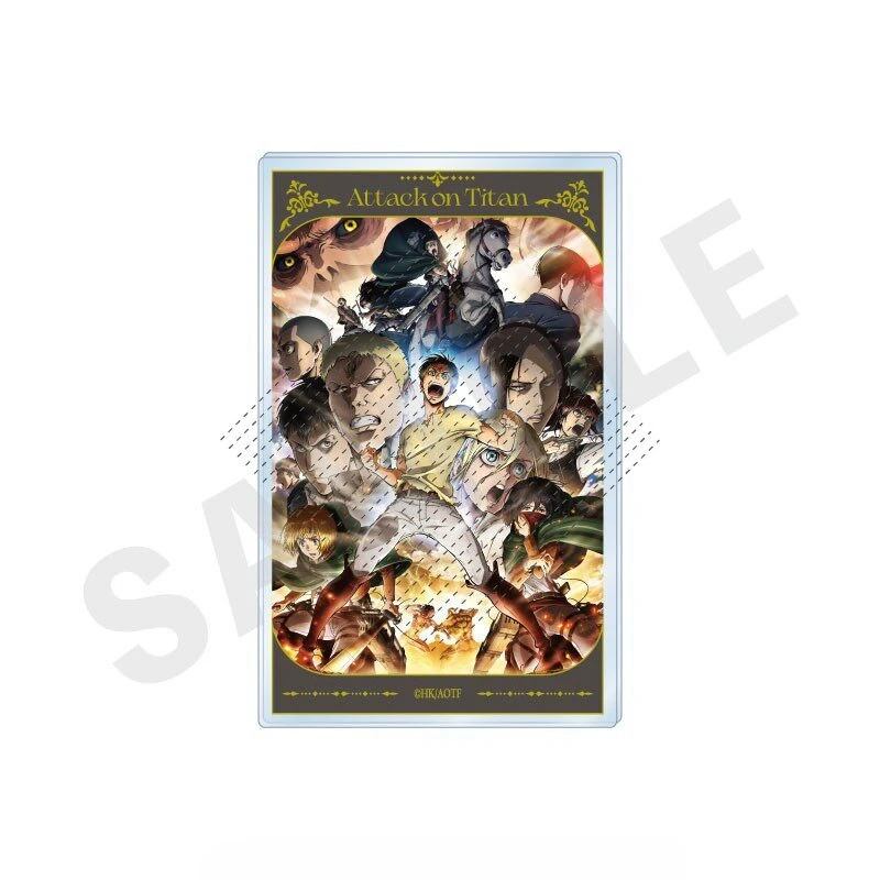 Game Armin Arlert Eren Yeager Levi Ackerman Mikasa Hans Acrylic Stand Figure Doll Anime Keychain Model Cosplay Toy Gift