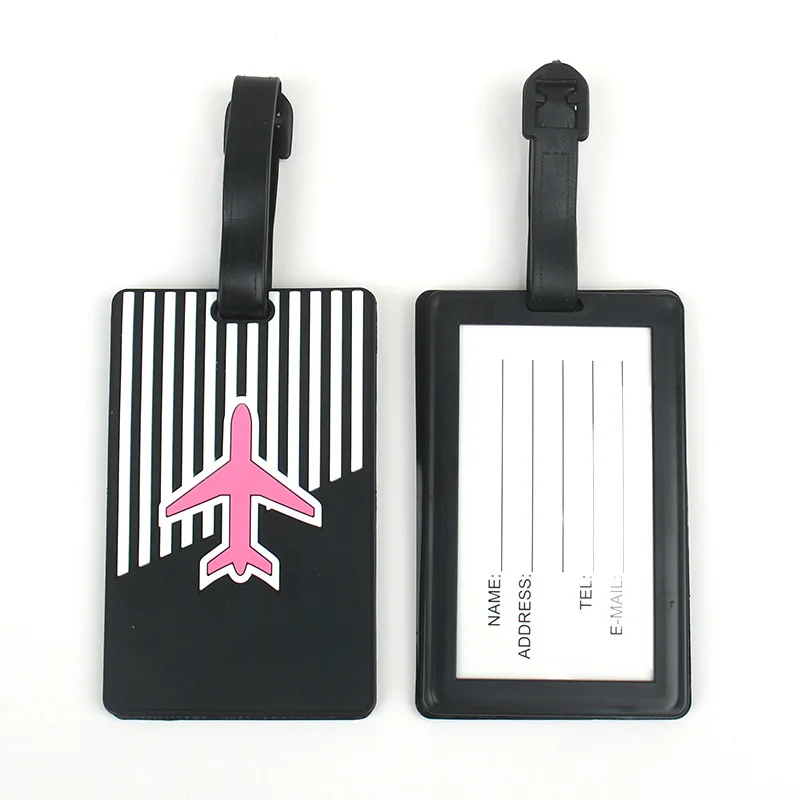 Luggage Tags Travel Suitcases Tag Cartoon Cute Luggage Tag Silicone Creative Id Name Labels Travel Tags Travel Accessories