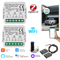 Tuya WiFi Zigbee Garage Door Opener Controller Motorized Voice Control Gate Opener Module 110V 240V Smart Life