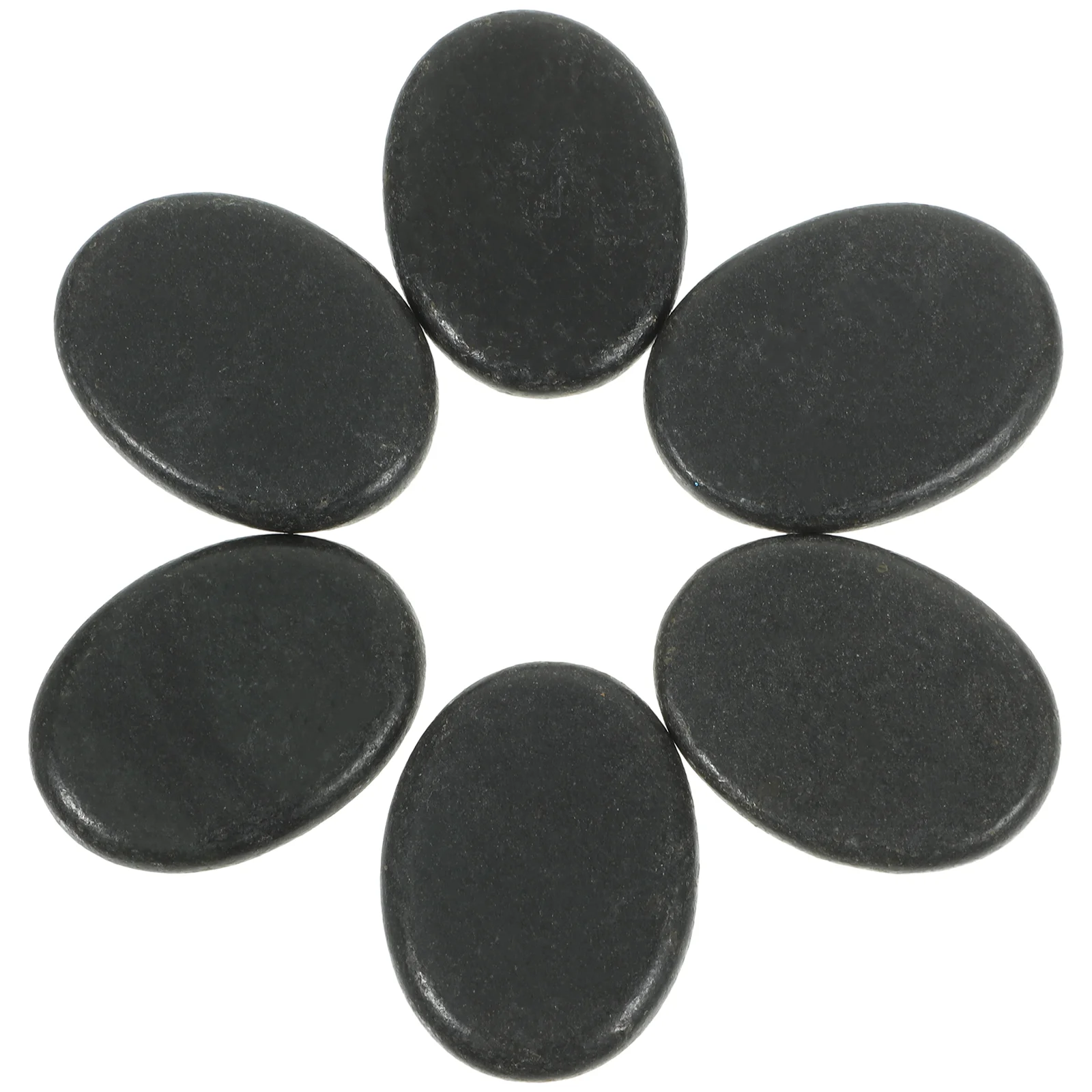 

6 Pcs Essential Oil Lovers The Rock Massage Stones Massager for Date Night Black