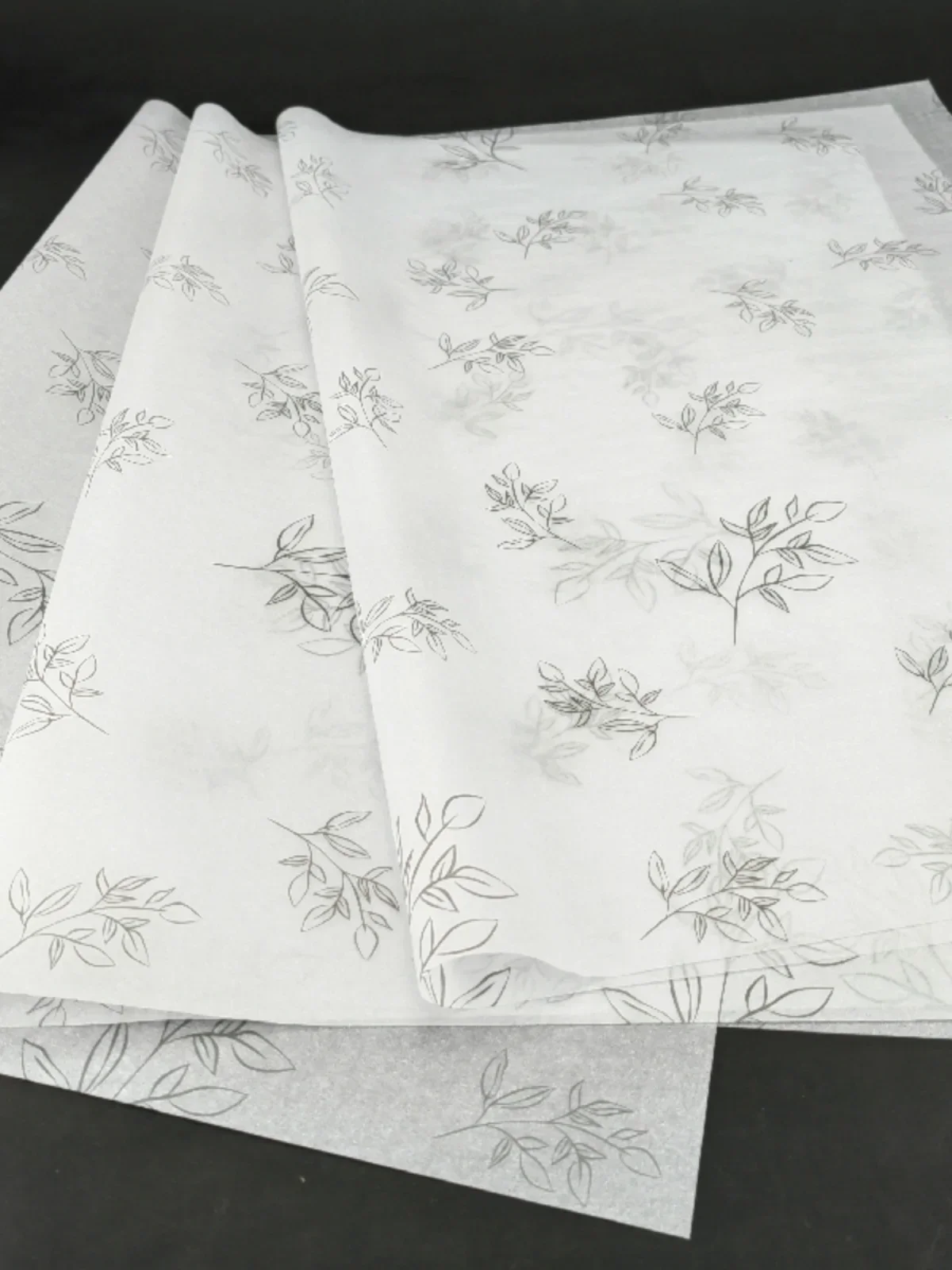 50x70cm Leaf Printing Tissue Paper Gift Wrapping Paper Tissue Paper Packaigng for Business