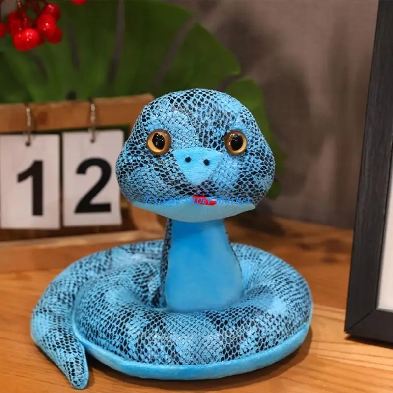 090B PP Cotton Snake Toy with Elegant Designs Soft Fabric for Snuggles and Decoration