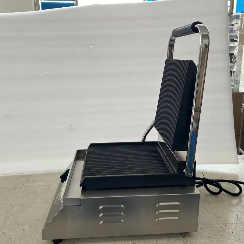 1800W Commercial  Contact Grill Stainless Steel Detachable Panini Press Sandwich Maker for Bar Restaurant
