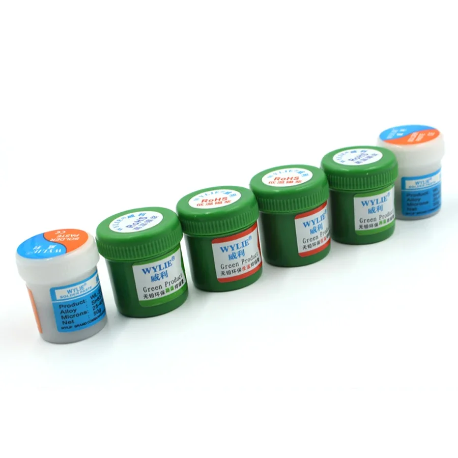 

WYLIE Lead-free solder paste for Mobile phone planting tin 138 183 260 degrees Motherboard PCB repair