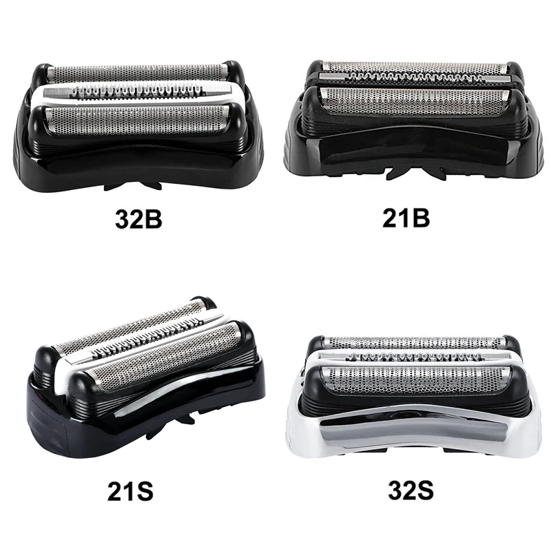 4ชิ้น21B 21วินาที32B 32วินาทีที่โกนหนวดไฟฟ้าเปลี่ยนหัวเมมเบรนสำหรับชุด Braun 3 301S 310S 320S 3000S 3020S