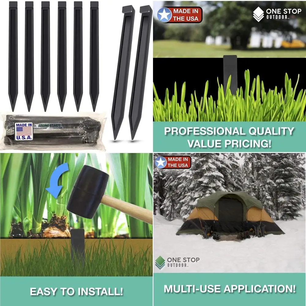 

150 штук 10-дюймовых нейлоновых анкеров для ландшафтного ограждения и крепления к земле