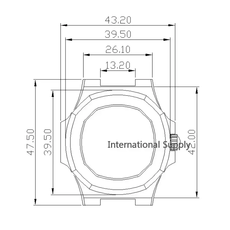 Herenhorloge 41Mm Nh35 Roségouden Kast Horloge Accessoires Voor Nautilus Roestvrijstalen Band Saffier Kristallen Glazen Onderdelen