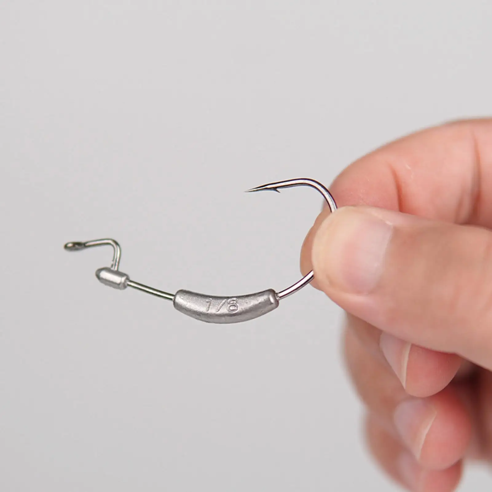 

Weighted Hooks For Bass Fishing Angling Bait Accessory High-Strength Weighted Swimbait Hooks For Lake River Pond Saltwater