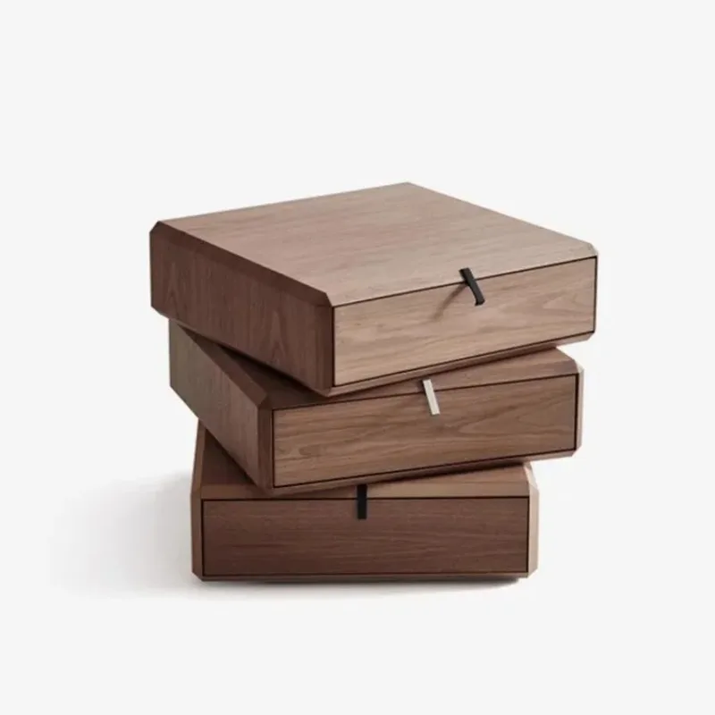 طاولة سرير فاخرة حديثة بتصميم فريد من نوعه من الخشب الصلب قابلة للتمديد لأثاث منضدة غرفة النوم الإبداعية في الفندق