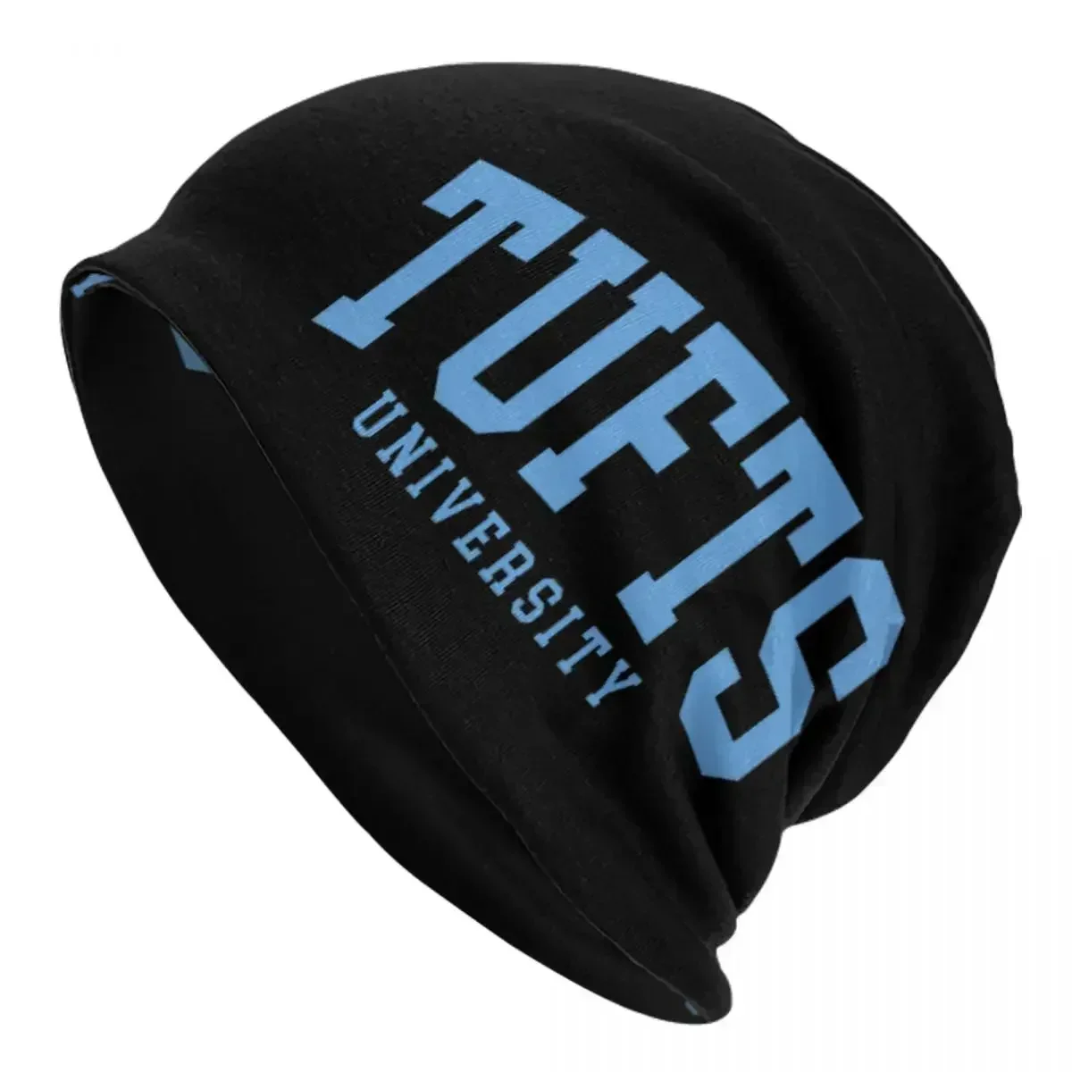 

Tufts - College Font Curved Warm Knitted Cap Fashion Bonnet Hat Autumn Winter Outdoor Beanies Hats for Men Women Adult