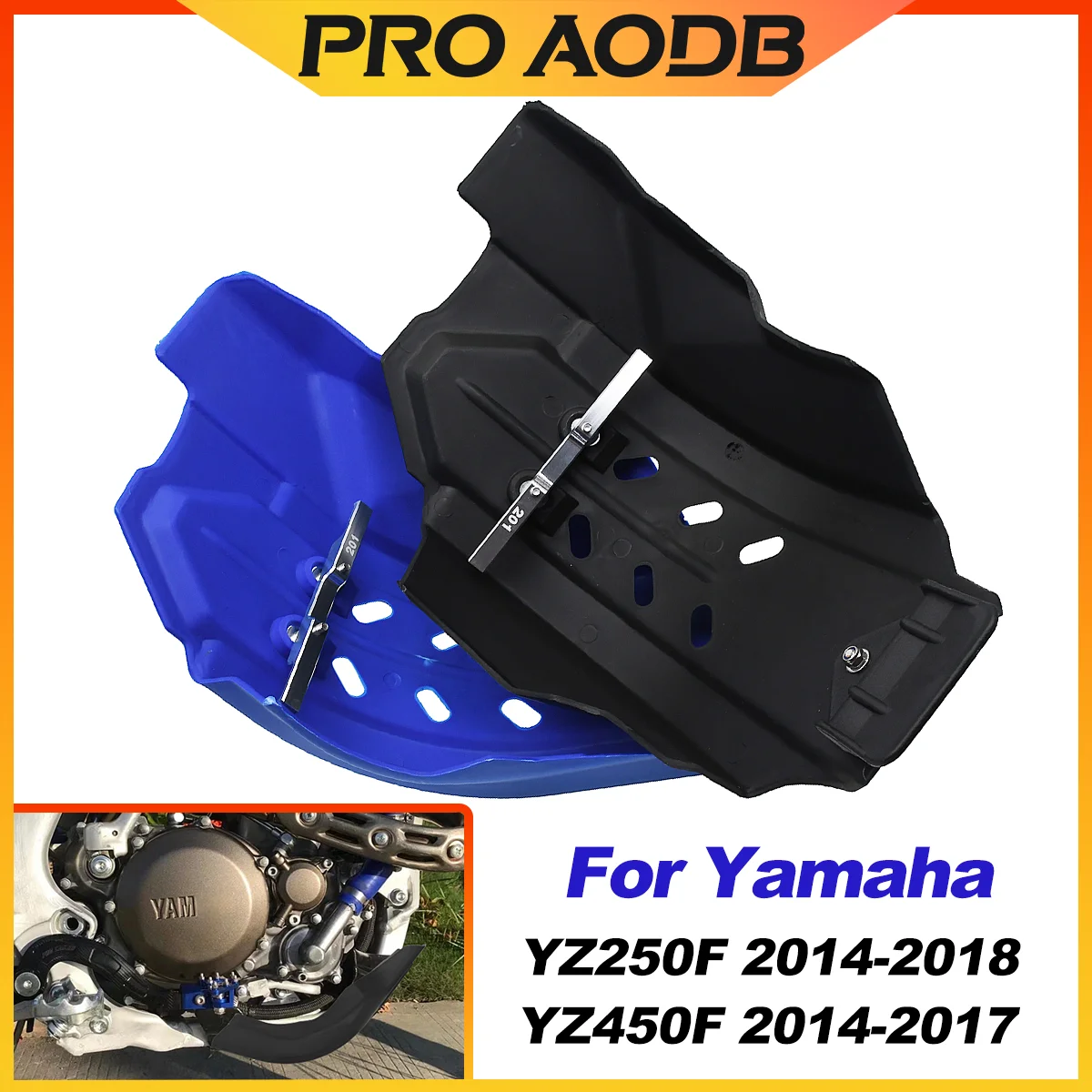

Engine shield Frame Protector Cover Guard Skid Plate For Yamaha YZ250F YZ450F YZ 250F 450F 2014-2017 2018 Motorcycle Accessories