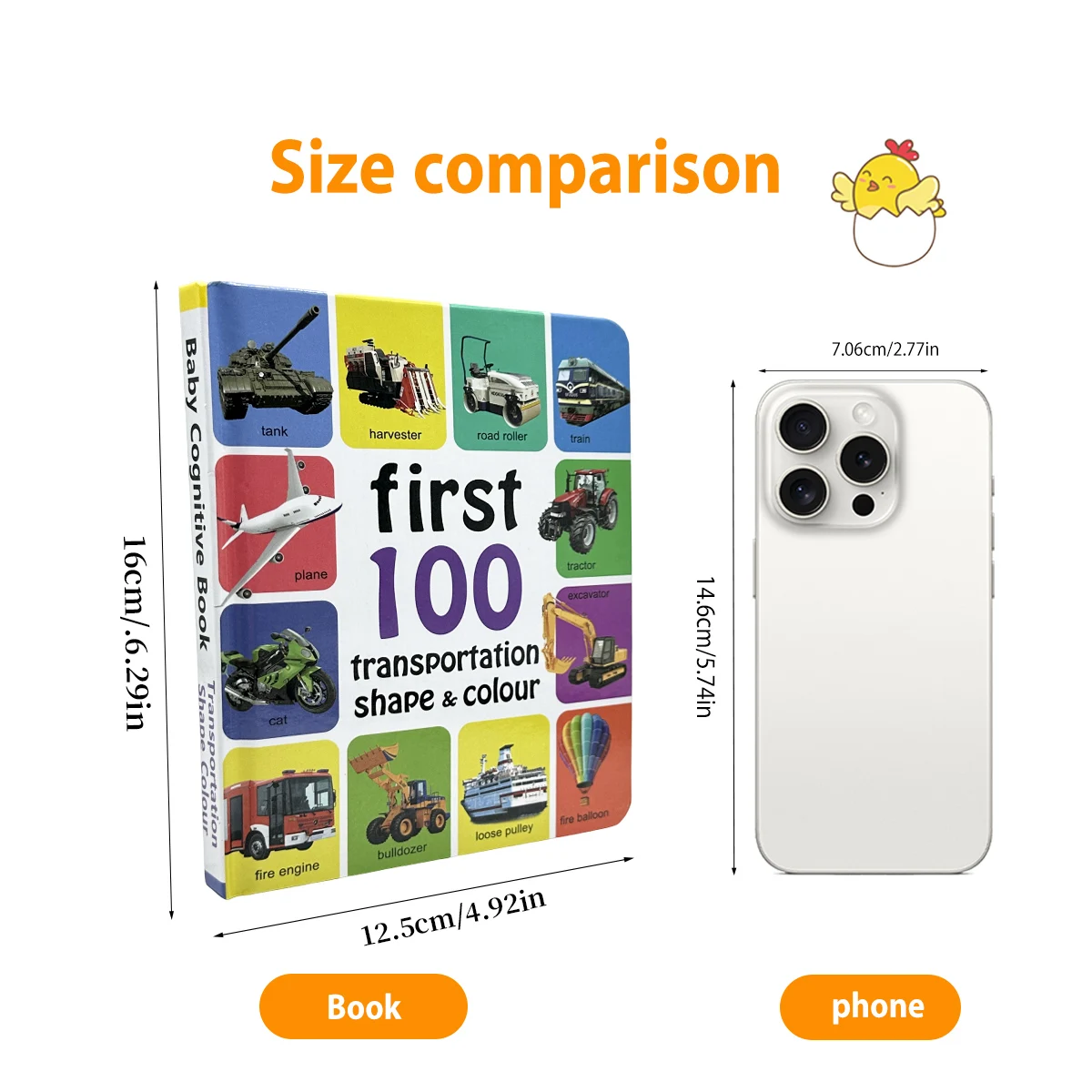 First 100 Transportation, Shape & Colour Learning Cards for Babies