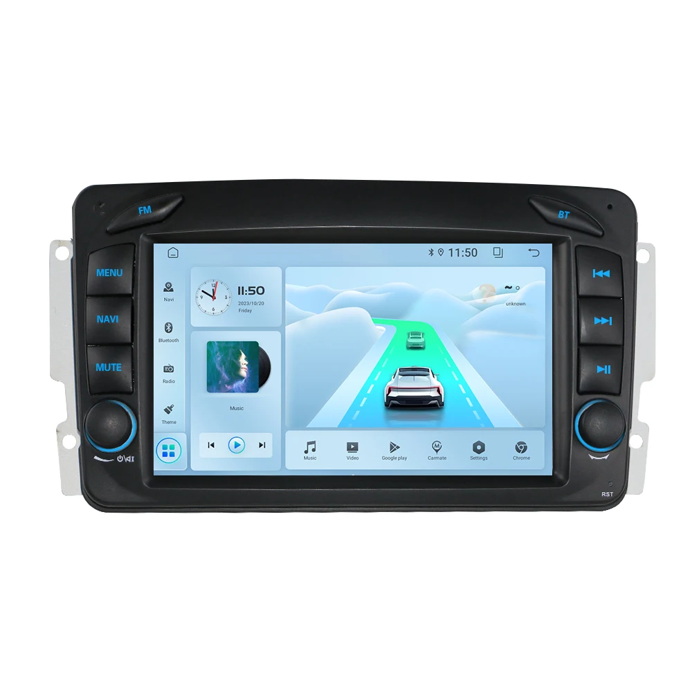 LELV 7" Linux systeem autoradio voor Mercedes Benz CLK W209 C209 W168 W203 W463 Vito Viano 1998-2006 met Smart GPS Carplay Auto - afbeelding 2