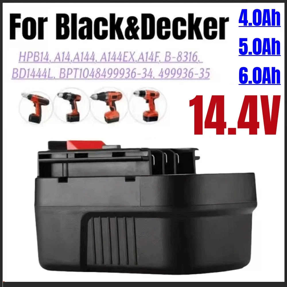 

Battery for power tool Black & Decker (A14) 14.4V 4.0Ah/5.0Ah/6.0Ah B-8316, BD1444L, BPT1048