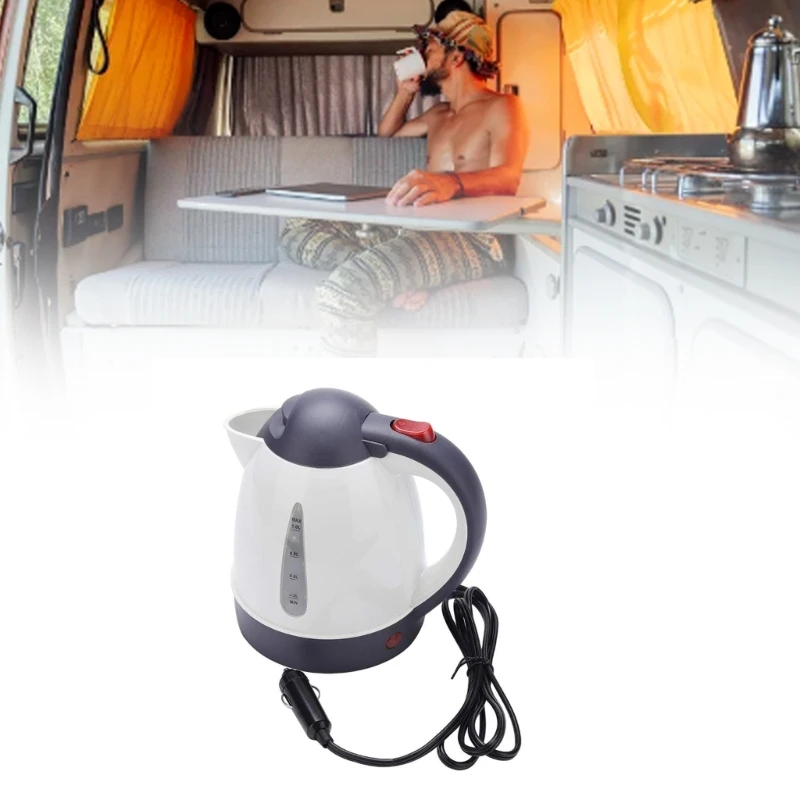  Consistent 12V Transportable Car Water Boiler 1000ml Capacity Fast Heat Auto Away Developed for Commuting and Outdoor Ta