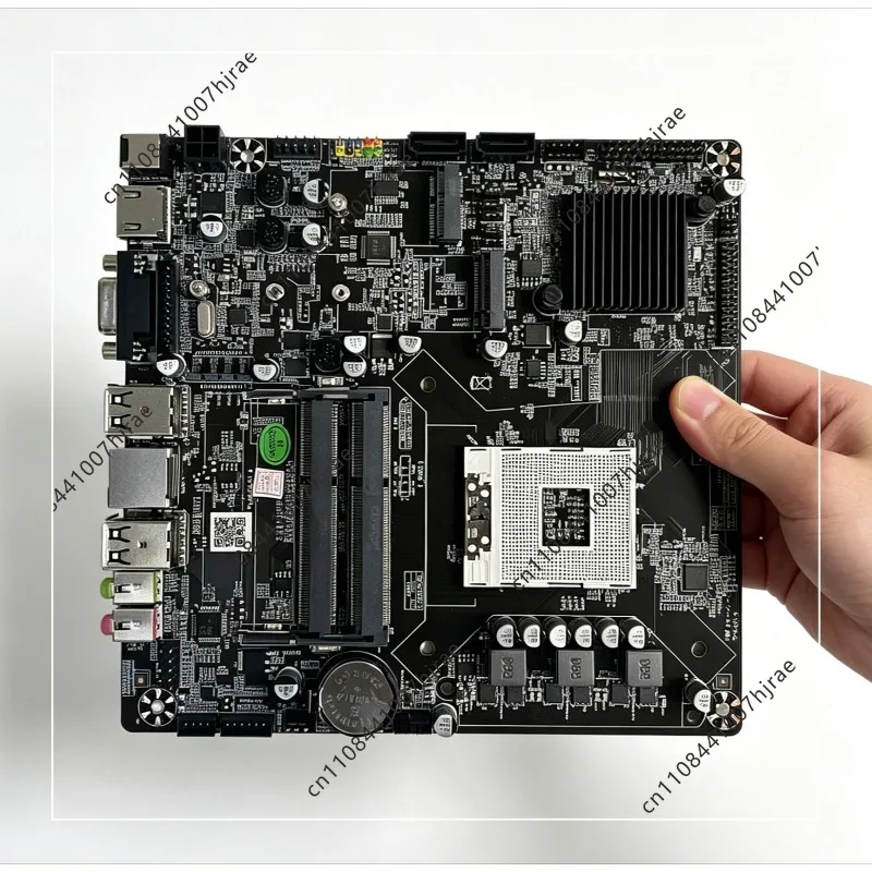 Placa base industrial Mini ITX HM65 con doble ranura de memoria DDR3, zócalo PGA988, compatible con CPU de 2.ª y 3.ª generación para PC todo en uno AIO