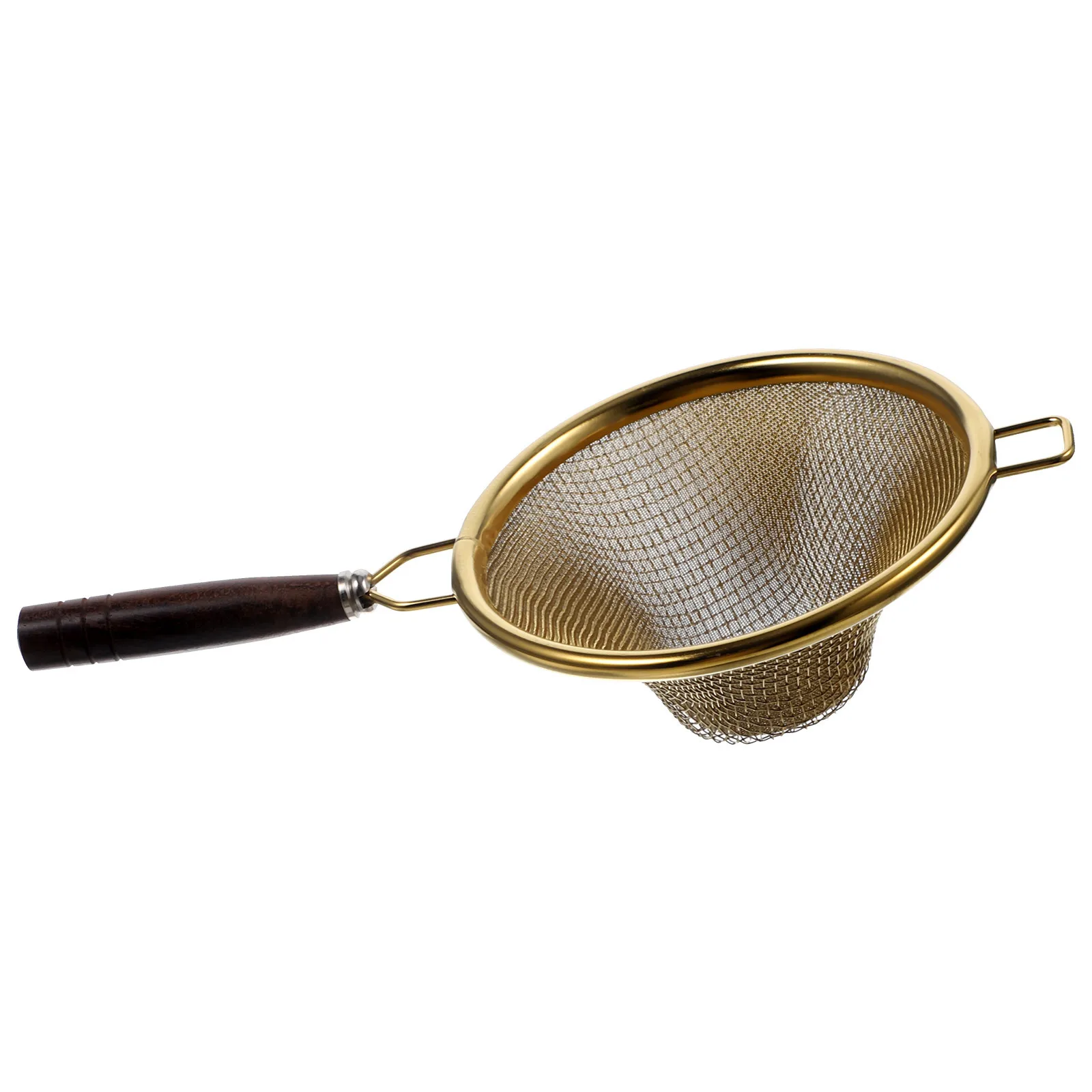 

Fine Mesh Stainless Steel Tea Strainer Wooden Handle Loose Leaf Tea Infuser Home Kitchen Filter for Brewing Juice Strainer