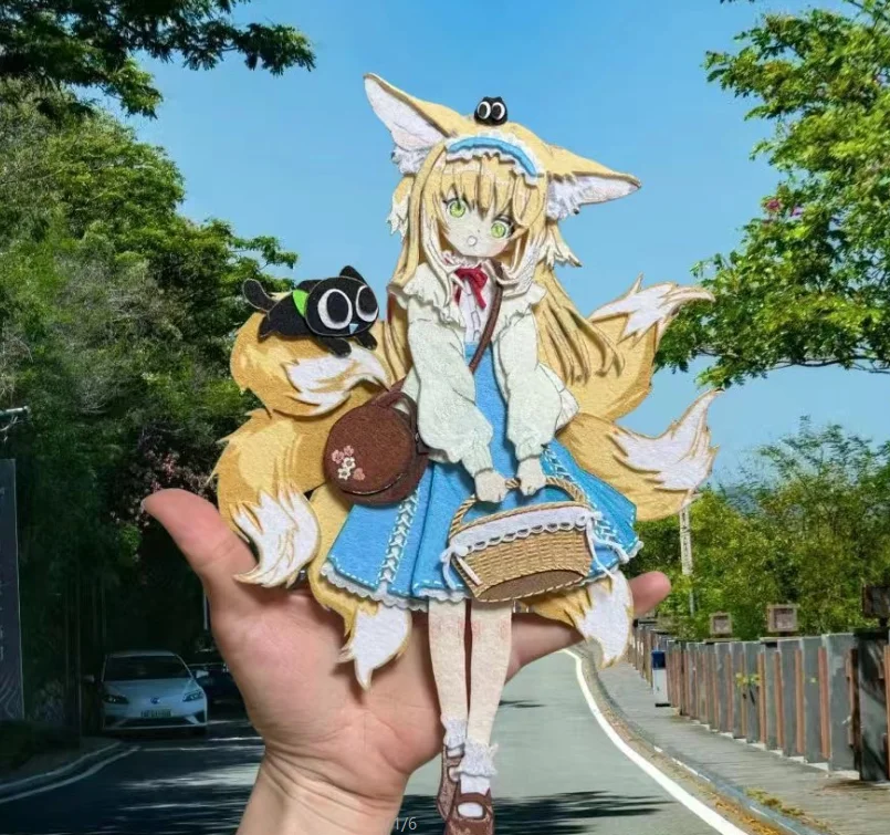 Нетканый кулон Tomorrow's Ark Linglan, нетканый, украшение ручной работы, брелок для ключей, сумка, кулон