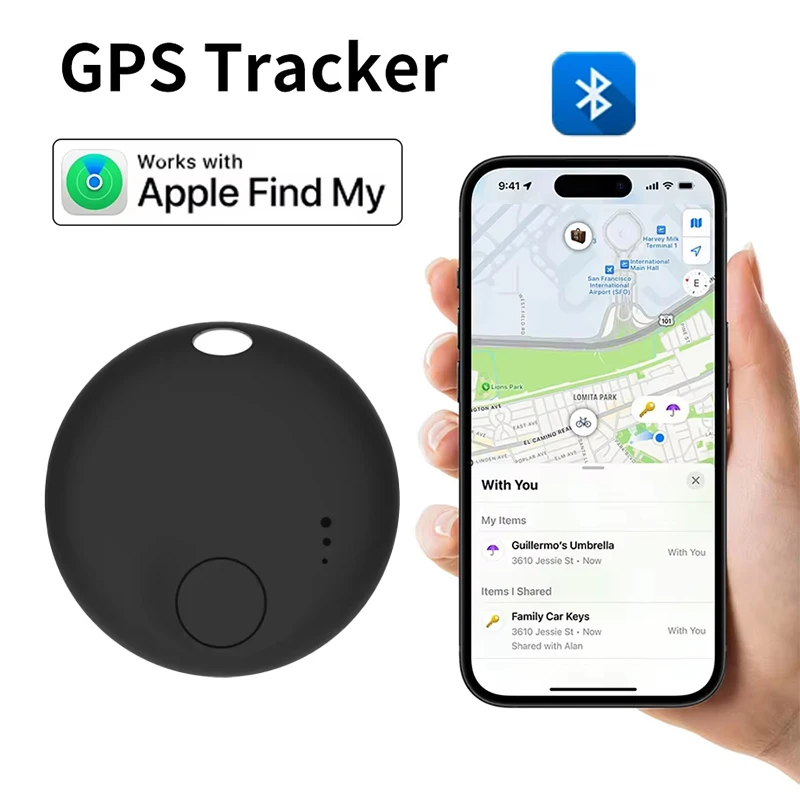 

Смарт-тег с защитой от потери безопасности, работает с Apple Find My Key, Bluetooth GPS-трекер для наушников, багажа, IOS MFi Finder