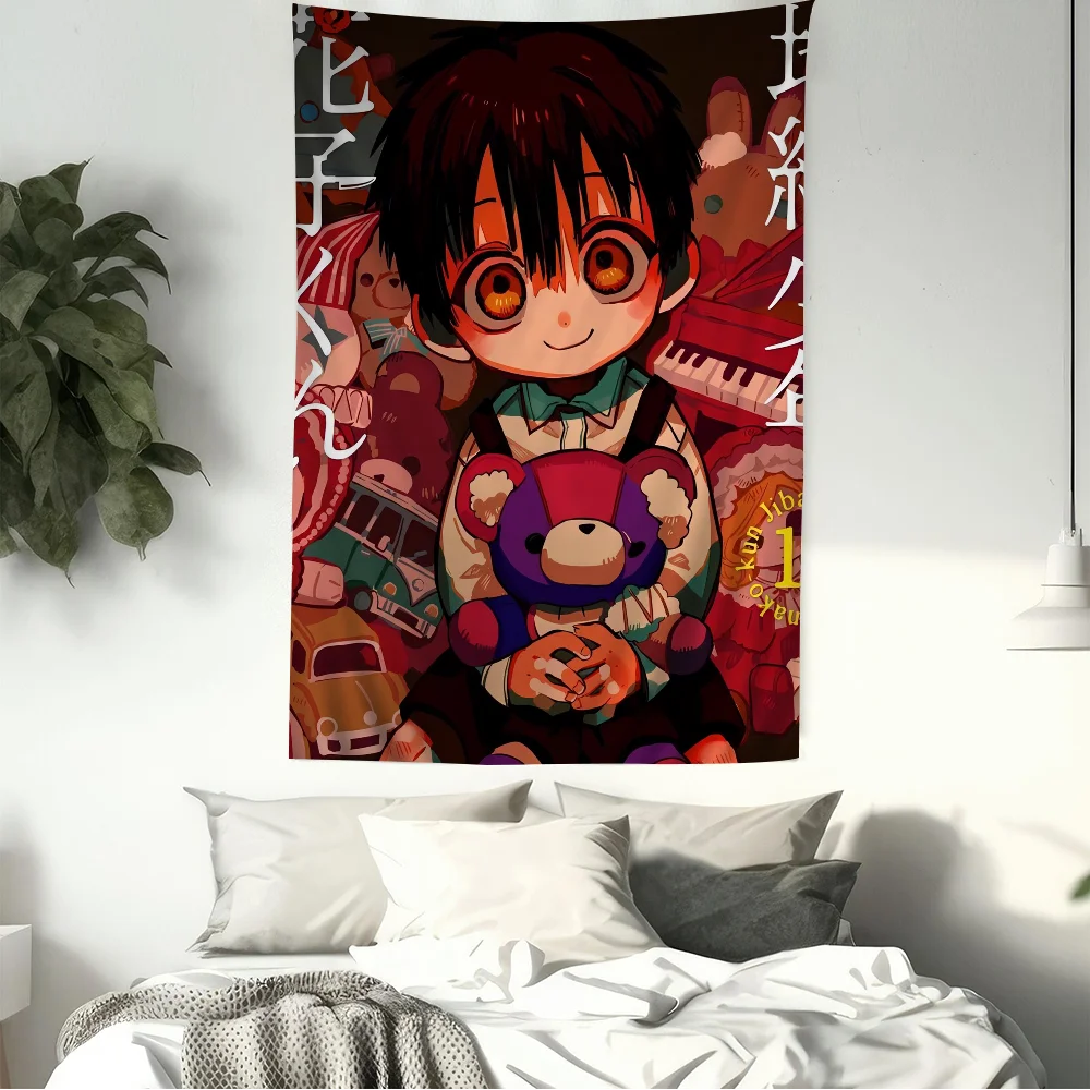 Toilet-Bound Hanako-Kun Colorful Tapestry Wall Hanging Hippie Flower Wall Carpets Dorm Decor Wall Art Decor