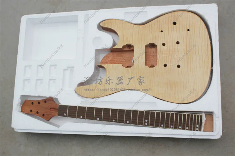 

Fllyoung Small Double Shake 24-ладовая электрогитара Work in Progress, гриф из красного дерева, кленовый шпон